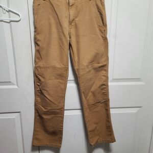 Tan Chino Pants with Classic Fit and Durable Fabric